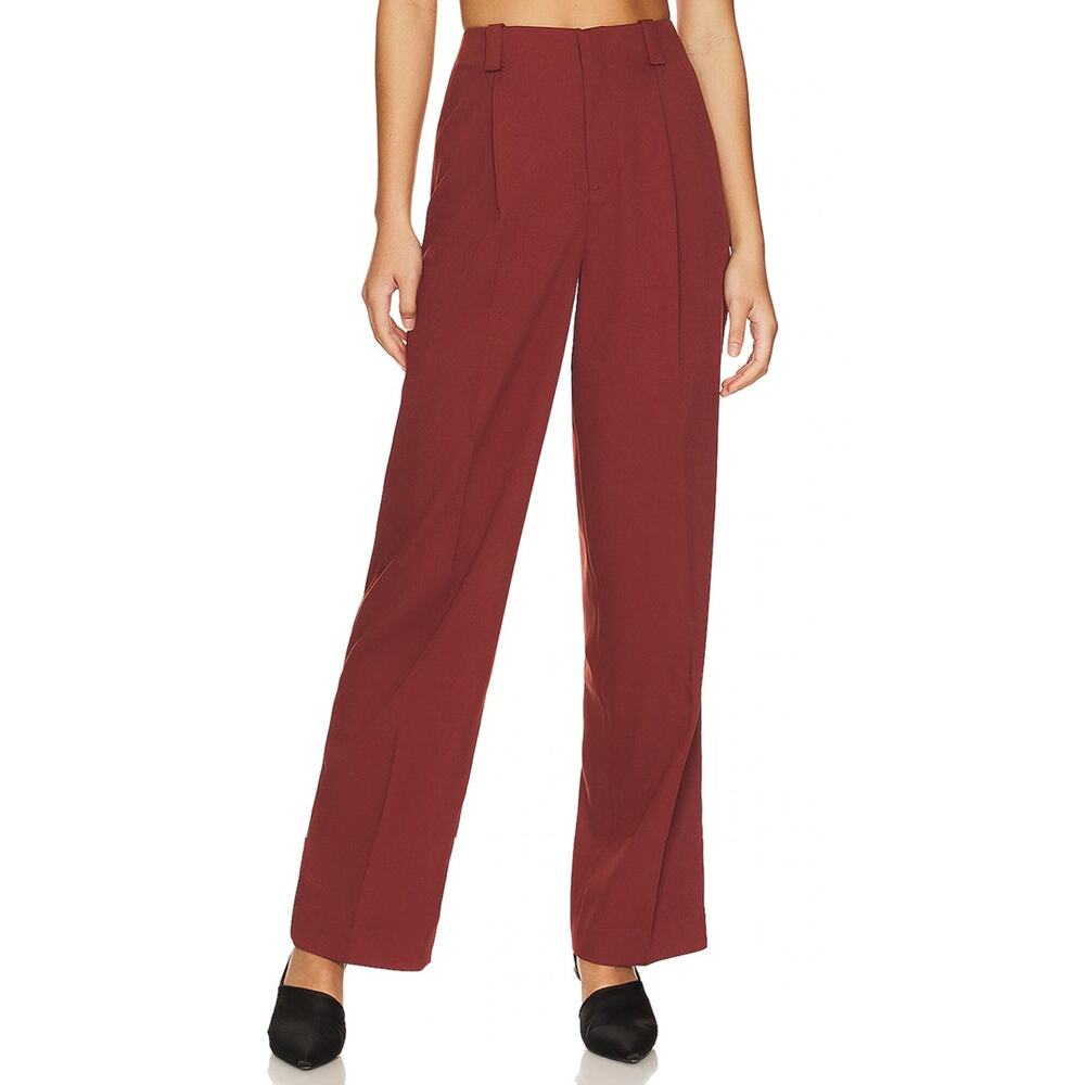 LPA x REVOLVE | Baldwin Pants Henna Rust Wide Leg Pockets Size Medium